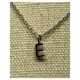 Sterling Silver Necklace with Charm - 925 Marked