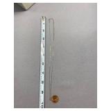 Sterling Silver Necklace with Charm - 925 Marked