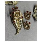 Rhinestone Jewelry Lot incl. Signed Kramer Brooch