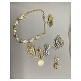 Rhinestone Jewelry Lot incl. Signed Kramer Brooch