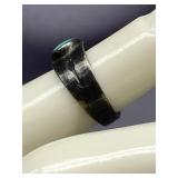 Sterling Silver Turquoise Ring with Arrows