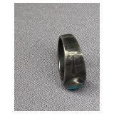 Sterling Silver Turquoise Ring with Arrows