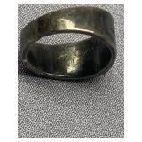 Sterling Silver Turquoise Ring with Arrows