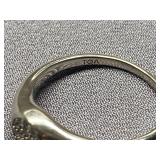 Sterling Silver Cluster Ring 925