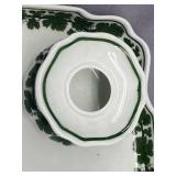 Meissen Porcelain Desk Set with Inkwells - See Photos