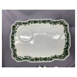 Meissen Porcelain Desk Set with Inkwells - See Photos