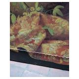 Mixed Media Floral Art on Canvas Lithos #5670
