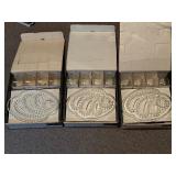 Vintage Glass Snack Sets