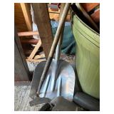 Garbage Cans, Shovel, Chairs