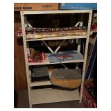 Metal Shelf with Items