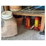 Floor Jack, Bottle Jacks, Gas Can, and More