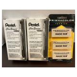 Clic Grip and Magic Rub Erasers