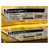 Astrobrights Yellow and Red Paper