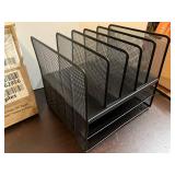 Black Wire Mesh Desk Accessories