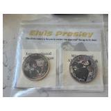 Elvis Presley Colorized Quarters and Half Dollars