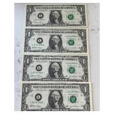 2003 Green Seal $1 Dollar Federal Reserve Star Notes Consecutive Uncirculated