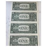 2003 Green Seal $1 Dollar Federal Reserve Star Notes Consecutive Uncirculated