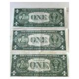 Blue Seal $1 Dollar Silver Certificates