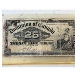 1900 Dominion of Canada 25 Cent Fractional Currency