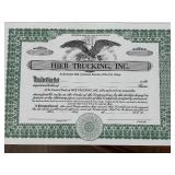 Vintage North Dakota Company Share Certificates Blank Never Assigned