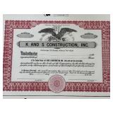 Vintage North Dakota Company Share Certificates Blank Never Assigned