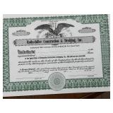 Vintage North Dakota Company Share Certificates Blank Never Assigned