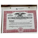 Vintage North Dakota Company Share Certificates Blank Never Assigned