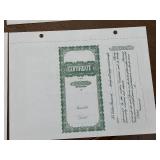 Vintage North Dakota Company Share Certificates Blank Never Assigned