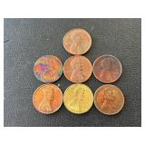 Lincoln Cents Toned