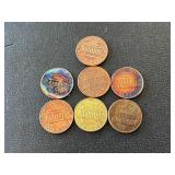 Lincoln Cents Toned