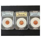 Lincoln Cents Graded