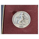 1986 .999 Fine Silver Putnam Coin Club Medallion 1.43 Troy Ounces