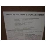 (BR2) Set of 4 Sansui AS-200 3-Way ...