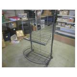 (BR2) Metal Shelf Display on Wheels...