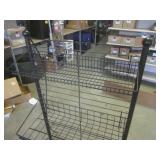 (BR2) Metal Shelf Display on Wheels...