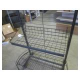 (BR2) Metal Shelf Display on Wheels...