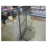 (BR2) Metal Shelf Display on Wheels...