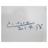 (FS) Framed Pablo Picasso "Bouquet ...