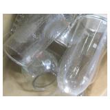 (EC1) Box of Assorted Glass Vases...