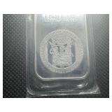 APMEX 1 oz .999 Fine Silver Bar. Original Sealed Sleeve