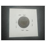 1860 Pointed Bust Indian Head Penny. Better date, nicks OBV & REV