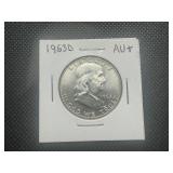 1963 D AU+ Franklin Half Dollar
