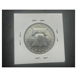 1963 D AU+ Franklin Half Dollar