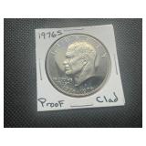 1976 S Proof Eisenhower Dollar, Clad