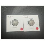 1918 S and 1928 Mercury Dimes