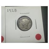 1918 S and 1928 Mercury Dimes