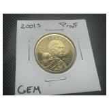 2001 S Gem Proof Sacagawea Dollar