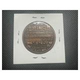 1976 Israeli Copper Masada Medallion. Great condition, scarce.