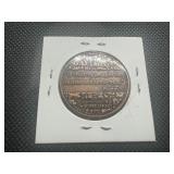 1976 Israeli Copper Masada Medallion. Great condition, scarce.