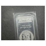 APMEX 1 oz .999 Fine Silver Bar. Original sealed sleeve.